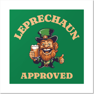 Leprechaun Approved Drunk St Paddys Day Posters and Art